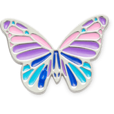 Multi Purple Butterfly Jibbitz Shoe Charm - Crocs