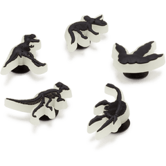 Glow In The Dark Dino 5 Pack Jibbitz Shoe Charm - Crocs