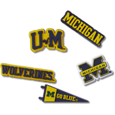 University of Michigan 5 Pack Jibbitz™ charms - Crocs