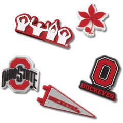 Ohio State University 5 Pack Jibbitz™ charms - Crocs