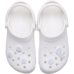 White Elegant Floral 5 Pack Jibbitz™ charms - Crocs