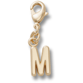 Gold Letter M Charm Jibbitz™ charms - Crocs
