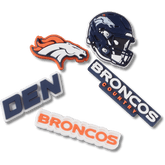 NFL Denver Broncos 5 Pack Jibbitz Shoe Charm - Crocs