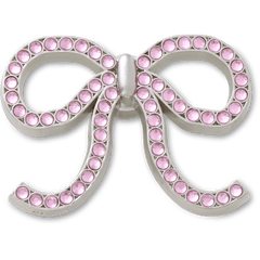 Pink Glittery Bow Jibbitz™ charms - Crocs