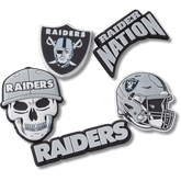 NFL Las Vegas Raiders 5 Pack Jibbitz Shoe Charm - Crocs