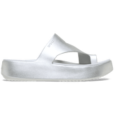 Getaway Metallic Platform Toe Loop - Crocs