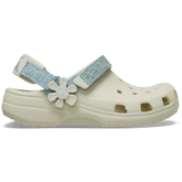 Kids’ Classic Denim Flower Adjustable Backstrap Clog - Crocs