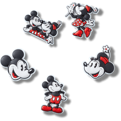 Mickey and Minnie PVC 5 Pack Jibbitz™ charms - Crocs