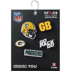 NFL Green Bay Packers 5 Pack Jibbitz Shoe Charm - Crocs
