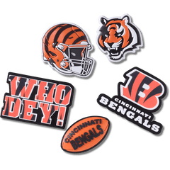 NFL Cincinnati Bengals 5 Pack Jibbitz Shoe Charm - Crocs