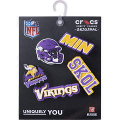 NFL Minnesota Vikings 5 Pack Jibbitz Shoe Charm - Crocs