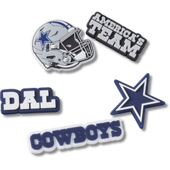 NFL Dallas Cowboys 5 Pack Jibbitz Shoe Charm - Crocs
