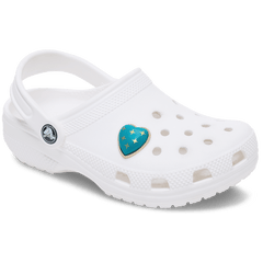 Turquoise and Gold Heart Jibbitz™ charms - Crocs