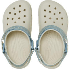 Kids’ Classic Denim Flower Adjustable Backstrap Clog - Crocs